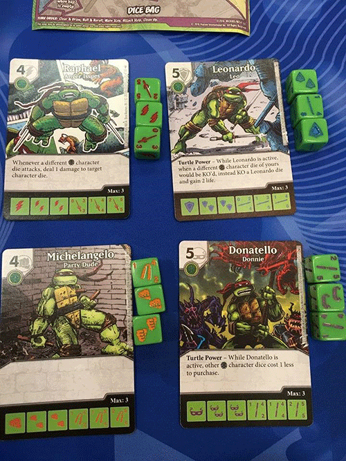 Teenage Mutant Ninja Turtles Dice Masters, Board Game